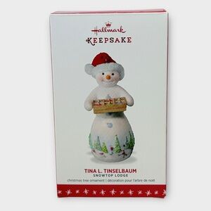 Hallmark Keepsake Snowtop Lodge Tina L. Tinselbaum 12th In Series Ornament 2016